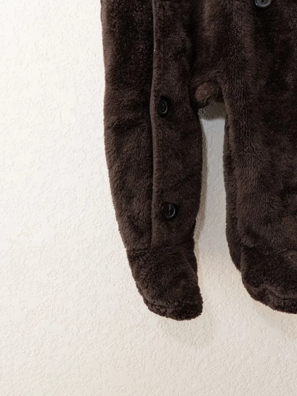 Baby Gap Bunting 6-12 Months Brown Bear Fleece Hooded Footed One Piece Suit